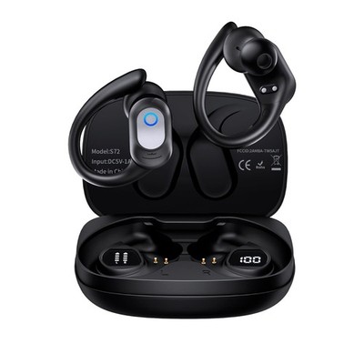 Wireless Bluetooth 5.4 Headset Earphones Earbuds Stereo Headphones Ear Hook 