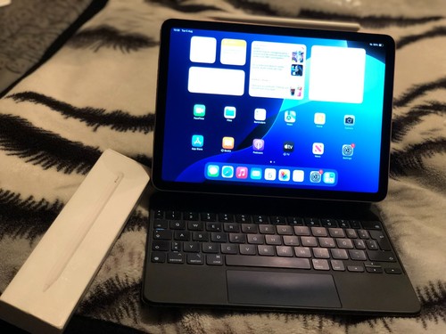 Apple iPad Air 4th Gen. 64GB,Wi-Fi,10.9''-Pink-Apple Pencil n Magic keyboard-B66 - Picture 7 of 12
