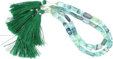 Natural 19 Pieces Smooth Fluorite Nugget Shape Gemstone Beads 5x7 to 5x11 MM.