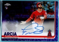 2019 TOPPS CHROME PURPLE AUTO RA-FA Francisco Arcia - Los Angeles Card # 210/250