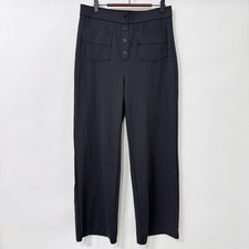 Halara DayStretch High Waisted Straight Leg Pull On Pants Size L Black Comfort