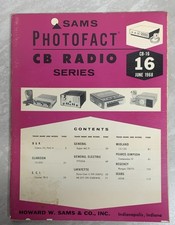Vintage Sams Photofact CB Radio Series CB-16 June 1968 Manual Book Magazine