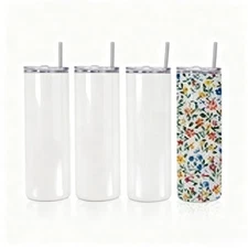 25pcs 20oz Taperless Sublimation Skinny Tumbler Stainless Steel Insulated
