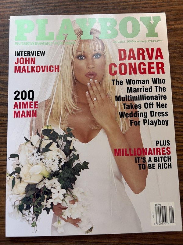 Play Boy Magazine August 2000 W/ Centerfold