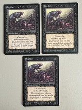 3x Bog Rats MTG - The Dark - English ©1994 M/NM