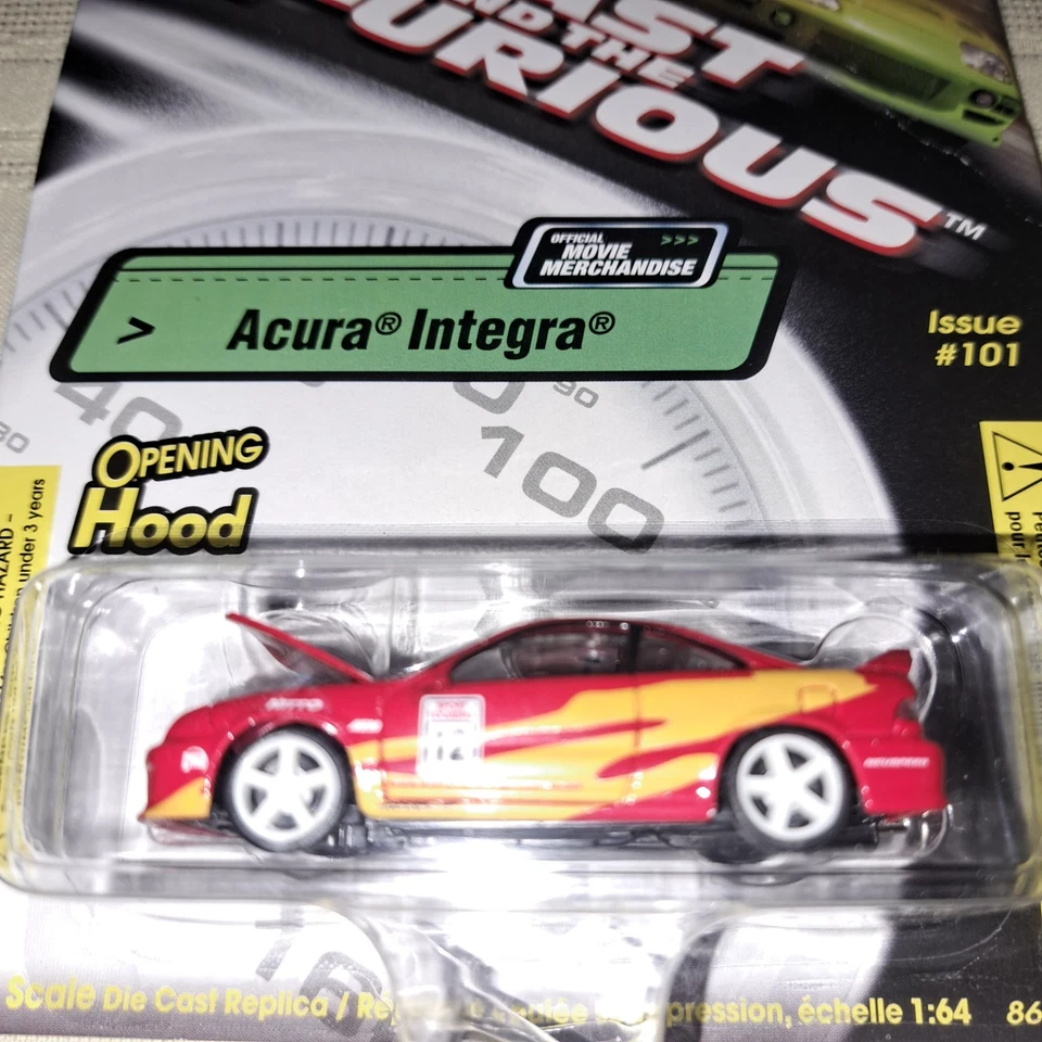 2002 Revell Diecast Adult Collectible FAST AND FURIOUS Acura Integra Issue #101 - Image 2 of 3