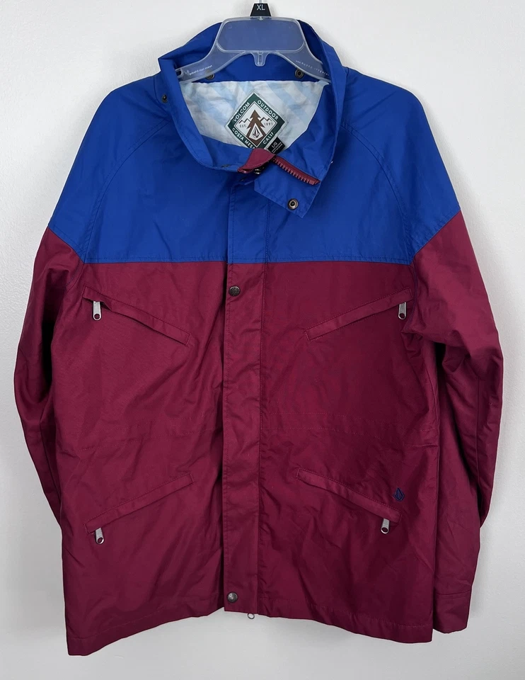 Volcom Outdoor Jacket Full Zip Large Mountain Ridge Lined Outdoor Skiing Rock - Image 2 of 4