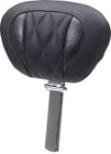 Mustang 89460SB Deluxe Driver Backrest w/ Sky Blue Diamond Stitching