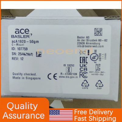 1PCS New Original Basler Industrial Camera acA1920-50GM Expedited Shipping