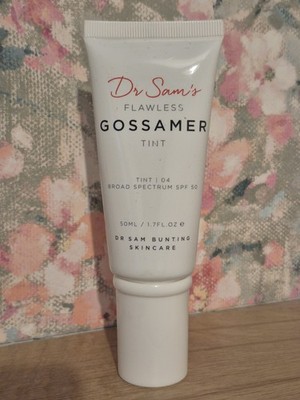 Dr Sam's Flawless Gossamer getönte Sonnencreme LSF 50 Tönung 04 Brandneu