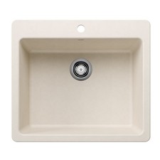 Blanco 443225 Liven SILGRANIT 25" Dual Mount Kitchen Sink - White - Box Damage