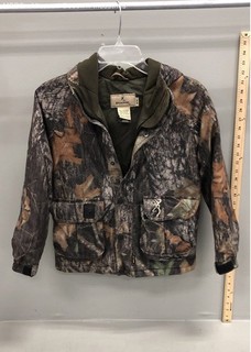 Vintage Y2K Browning Men's Camo Gore Tex Insulated Hunting Jacket Hooded Sz M