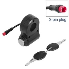 Replacement Power Door Lock 2Pin Ignition Lock for Kukirin G2 PROMAX Scooter