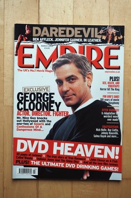 Empire Magazine March 2003. Films, Movies, George Clooney, Daredevil, The Ring