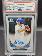 2014 Bowman Chrome Alex Verdugo (RC) Draft Pick Autograph  #AV   PSA GEM MINT 10