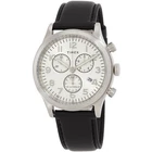 Timex Waterbury Traditional Mens Watch 42MM Case Chronograph Black Leather Strap