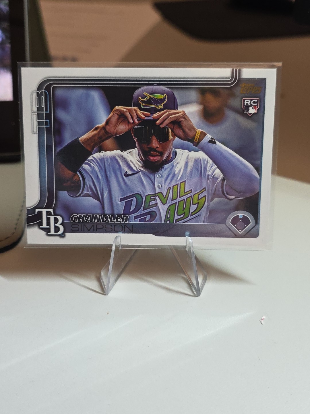 2025 Topps Update Chandler Simpson RC Golden Mirror SSP Rays #US277