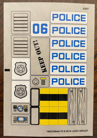 Original Lego Stickers, Lot of 6 - City, 60061, 60019, 60061, 60046, 4201, 7741