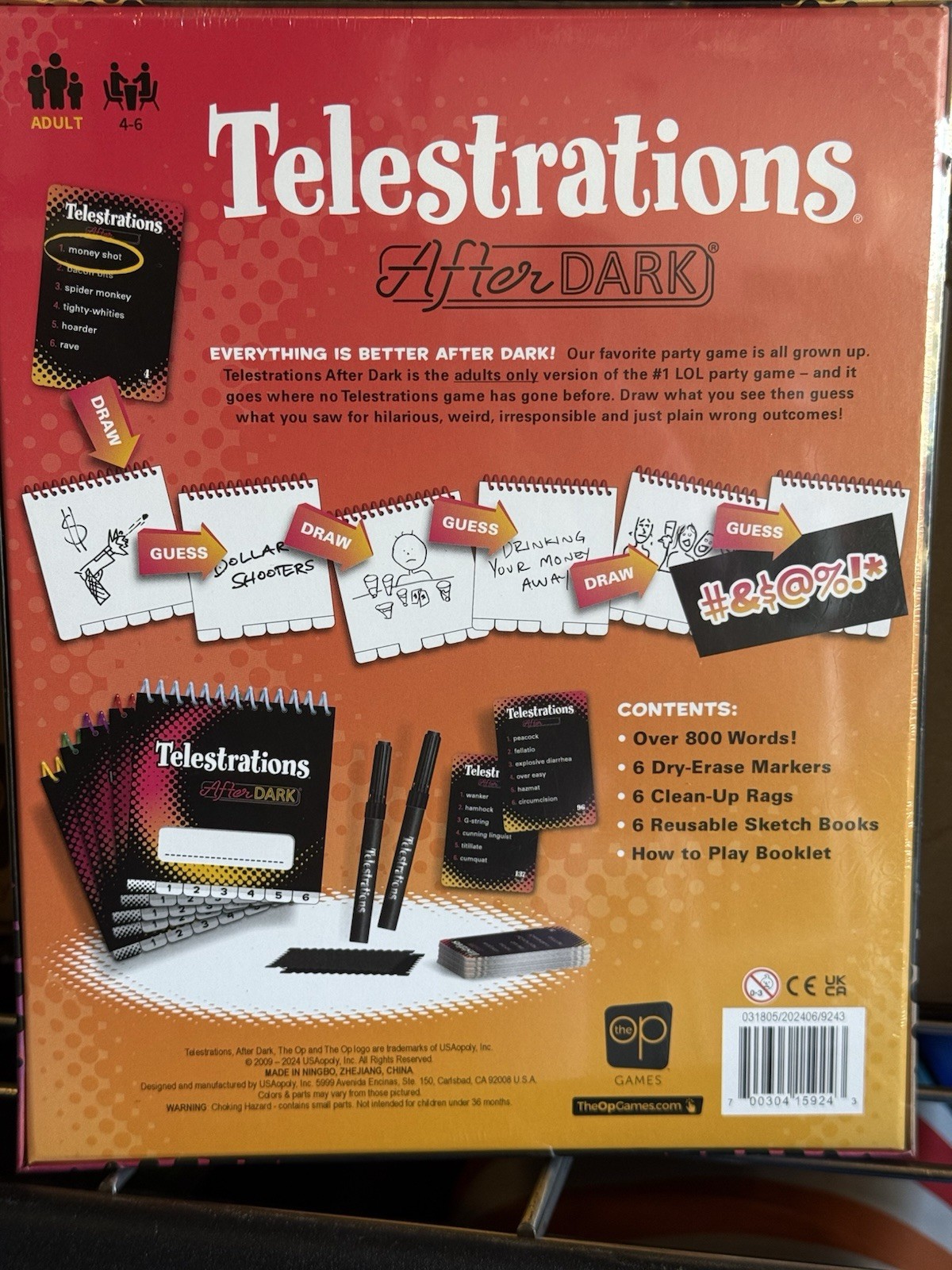 Telestrations After Dark Board Game 4-6 players New NIB