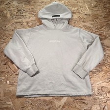 Essentials Fear of God Hoodie Heather Grey Relaxed Fit Size S