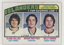 1976 Topps New York Islanders Team Clark Gillies Bryan Trottier Billy Harris 5wg
