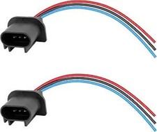 2PCS 9008 H13 Car Headlight Connector, Male Socket Adapter with Extension Wire