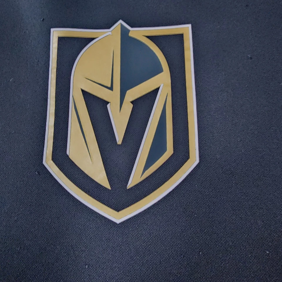 Vegas Golden Knights Sudadera Para Hombres Grande NHL Hockey Adidas Cremallera Bolsillo Dorado Foto 2 de 4