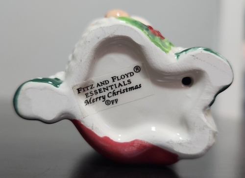 FITZ & FLOYD Essentials Merry Christmas Hand Stand Santa Claus Figurine 3" - Picture 5 of 6