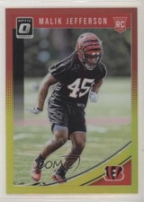 2018 Donruss Optic Rookies Red & Yellow Prizm Malik Jefferson #123 n1u