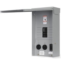 RV Electrical Outlet Panel with Breaker, Temporary Power Outlet 20/30/50 Amp NEW