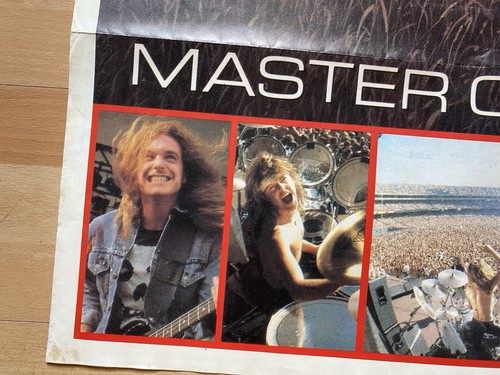 VINTAGE METALLICA MASTER OF PUPPETS POSTER 1986 Rare 34" x 24" Giant 1980s Rock - Picture 17 of 24