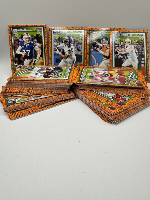 2025 Panini NFL Score-a-Treat Football Halloween Pumpkin Lot - 109 Cards Lot