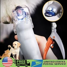 1/2PCS Professional Pet Nail Trimmer Clipper with LED Light Cats & Dogs