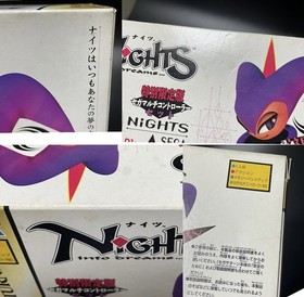 Nights into dreams & Multi Controller With Box GS-9095 &Power Memory Sega Saturn
