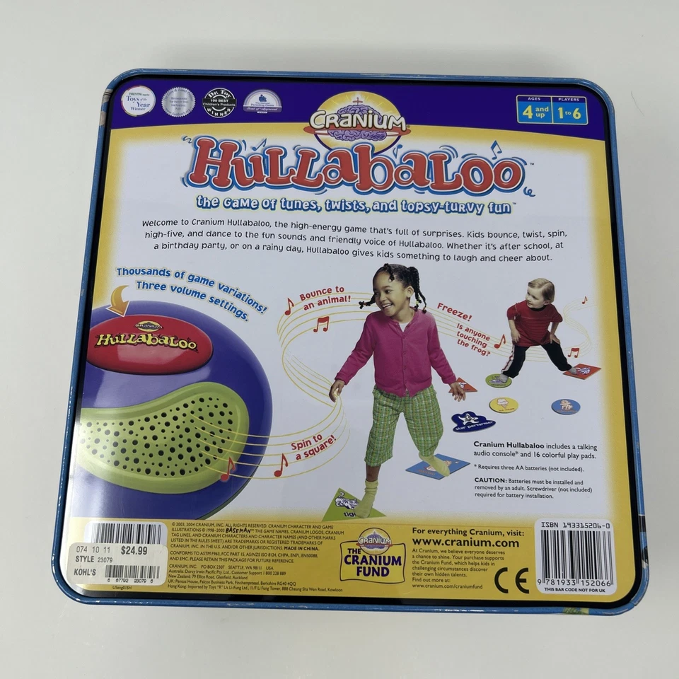 Cranium Hullabaloo - 2004 Tin Box Edition - Complete - Tested Working - Image 2 of 4