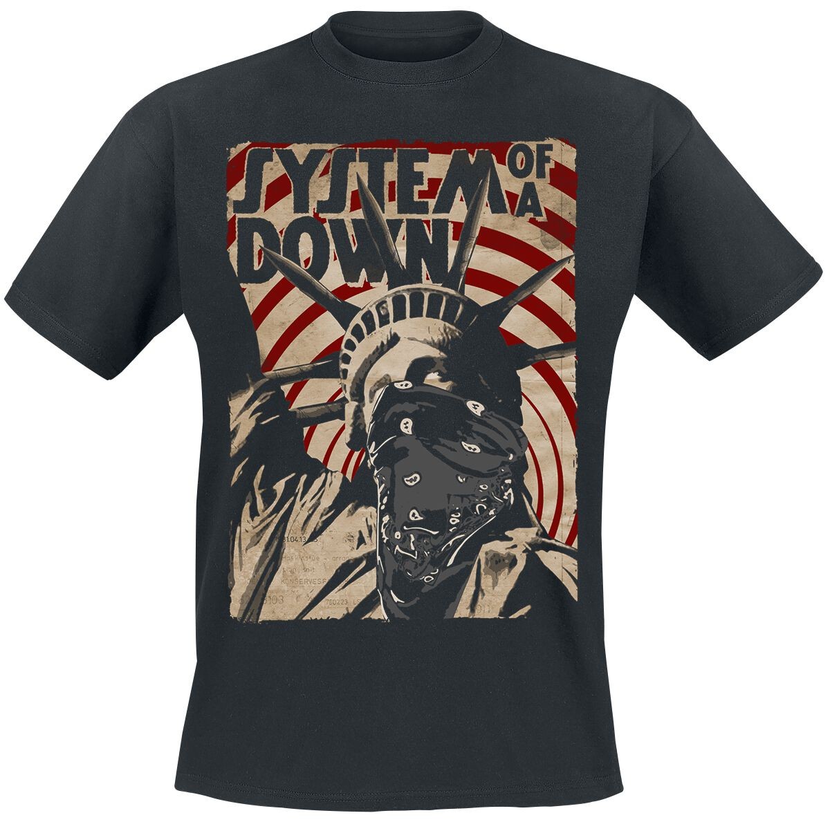 Футболка System Of A Down Herren Liberty Bandit schwarz Band-Товары, Группы