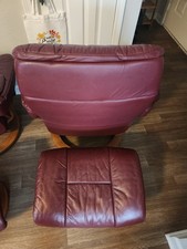 Two Stressless chair with ottoman.