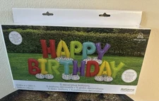 Happy Birthday Balloons Yard Decor 17 Feet Colorful Indoor Outdoor Party