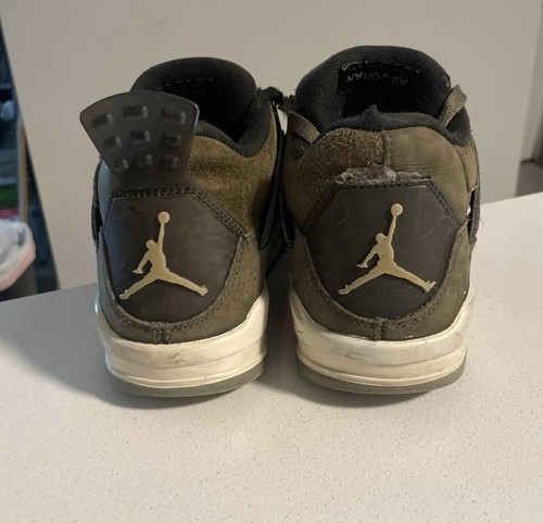BEAT Jordan 4 Retro GS Craft Olive Size 6Y Great Restoration Project - Picture 4 of 9
