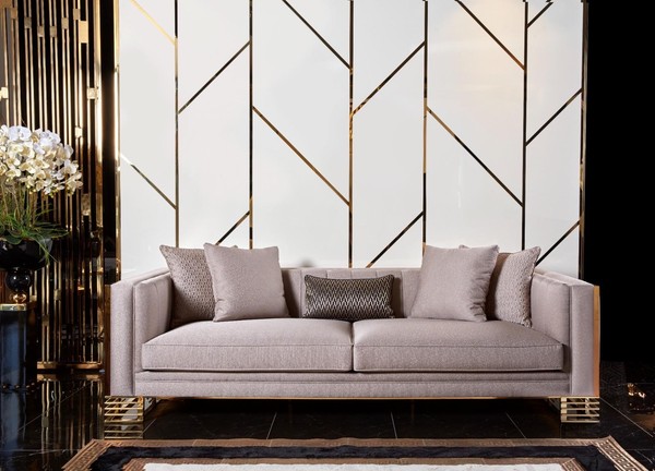 Sofa 3 Sitzer Modern Couch Polster Sofas Design Sofa Dreisitzer Sitz-image