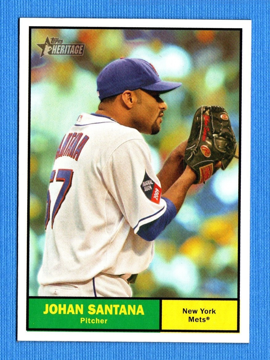 2010 Topps Heritage #231 Johan Santana New York Mets