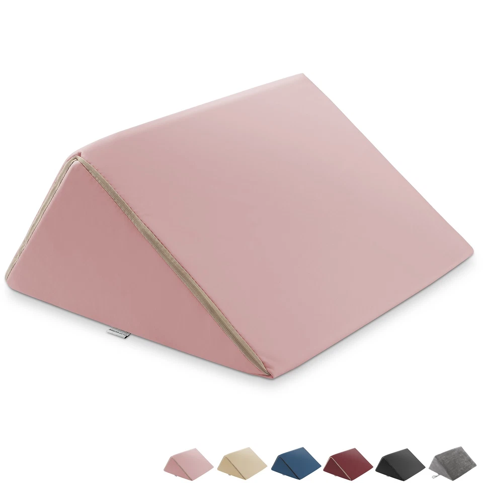 SALONITURE 19" x 12" x 20" x 15.5" Triangle Wedge Massage Bolster Pillow, XL