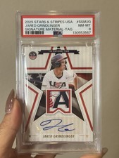 2025 Jared Grindlinger Stars $ Stripes 2/4 Auto 