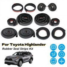 For Toyota Highlander Door Rubber Seal Strips Weather Draft Noise Reduction G