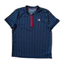 Fila Stripes Tennis Poloshirt Vintage BB1 Cla...