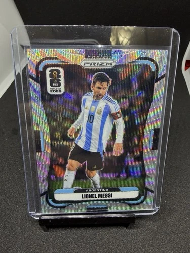 2026 Prizm FIFA World Cup Lionel Messi Silver Wave Prizm #10 Argentina