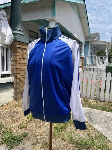 Vintage Herren Reißverschluss Laufen Seide Trainingsanzug Oberteil von Winning Ways Größe Large 80er - Bild 2 von 6