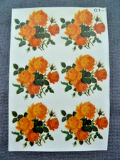 bsb decor, Abziehbilder/Schiebebilder Rosen gelb