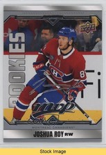 2024-25 Upper Deck MVP SP Rookies Silver Script Joshua Roy #243 READ 0u20