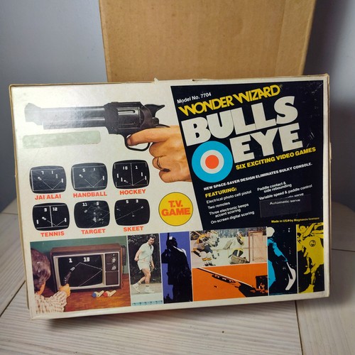 VINTAGE WONDER WIZARD MODEL 7704 BULLS EYE 6 VIDEO GAMES USED - Picture 6 of 8